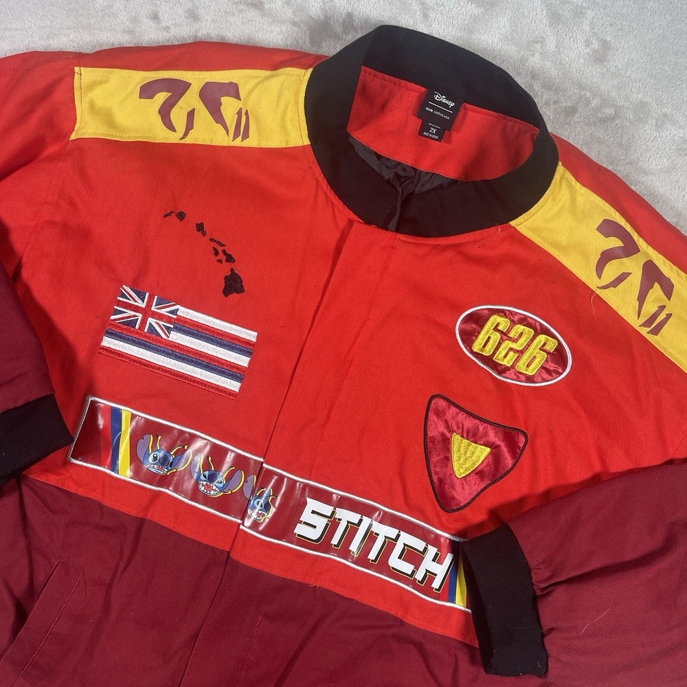 Lilo & Stitch The Red One Racing Jacket BoxLunch Exclusive Disney Men's XXL